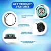 image:imageScuba Choice Diving Compass WristBungee Mount  EasytoRead Underwater Navigation Tool for Scuba Diving Durable Design with Rotating Bezel Reliable Directional Aid for Deep Dive AdventuresTiffany Blue