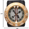 image:imageScuba Choice Diving Compass WristBungee Mount  EasytoRead Underwater Navigation Tool for Scuba Diving Durable Design with Rotating Bezel Reliable Directional Aid for Deep Dive AdventuresGold