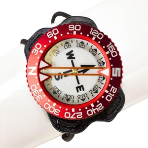 image:imageScuba Choice Diving Compass WristBungee Mount  EasytoRead Underwater Navigation Tool for Scuba Diving Durable Design with Rotating Bezel Reliable Directional Aid for Deep Dive AdventuresRed